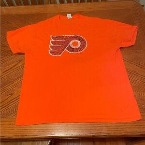 Orange Philadelphia Flyers NHL T-Shirt with Logo
